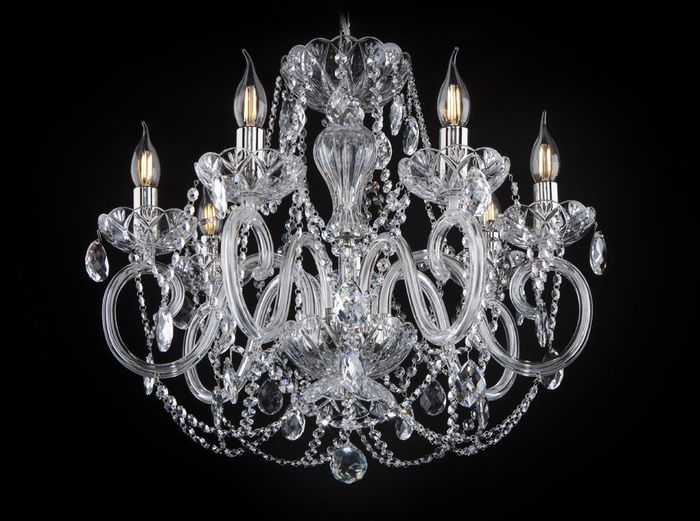 Luster Hänge Lampe Kronleuchter Leuchte Bohemia Lampen Kristall Decken Leuchten