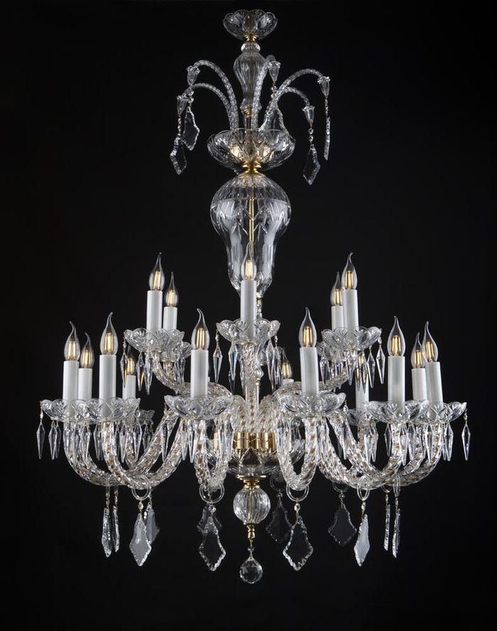 Kristall Kronleuchter Leuchte Lampe Deckenleuchte Luster Hängeleuchte Bohemia
