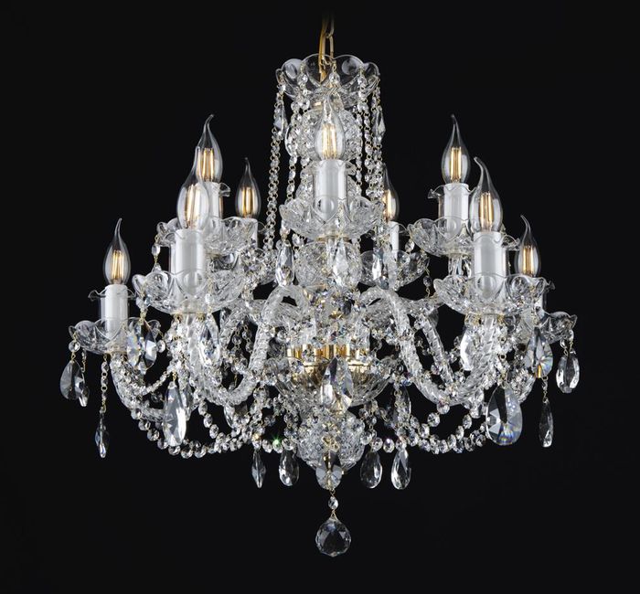 Lampe Luster Leuchte Kristall Leuchten Bohemia Decken Hänge Kronleuchter Lampen