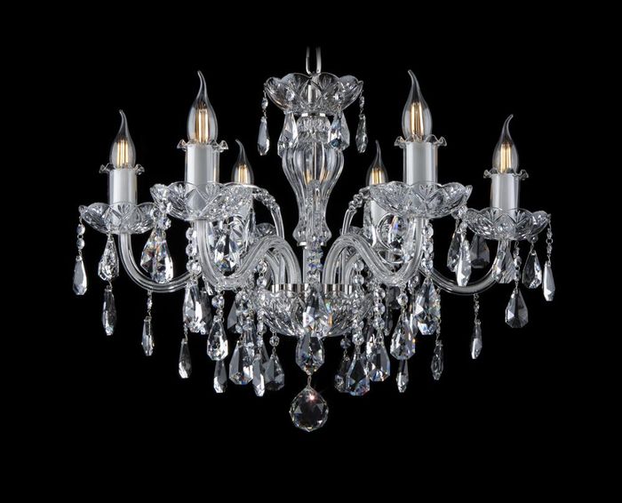 -Leuchte Luster Kronleuchter Kristall Bohemia Lampe Deckenleuchte Hängeleuchte