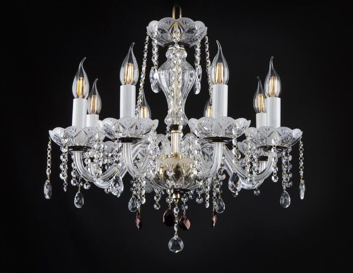 Luster Kronleuchter Kristall Leuchte Bohemia Lampe Deckenleuchte Hängeleuchte