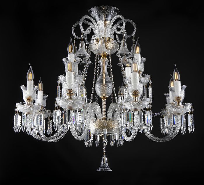 Deckenlampe Kristall Kronleuchter Deckenleuchte Lüster Beleuchtung Elite Bohemia