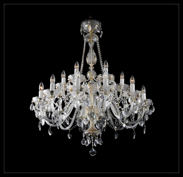 Kristall Hängeleuchte Kronleuchter Pendelleuchte Deckenlampe Elite Bohemia Lampe