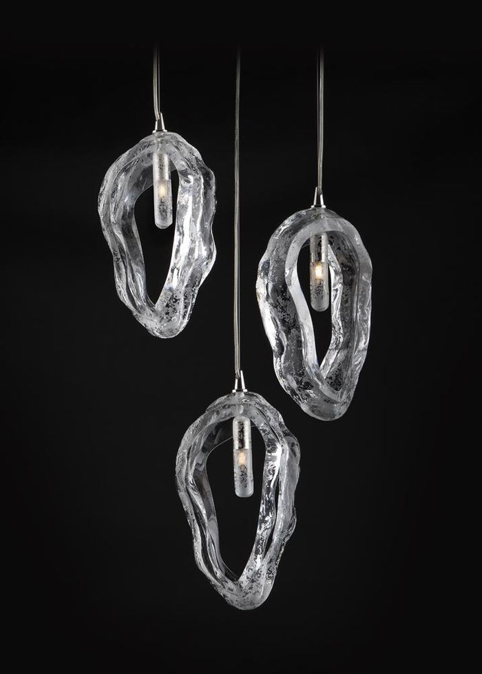 Decken Lampe Hänge Pendel Leuchte Luster Kronleuchter Elite Bohemia Seashell