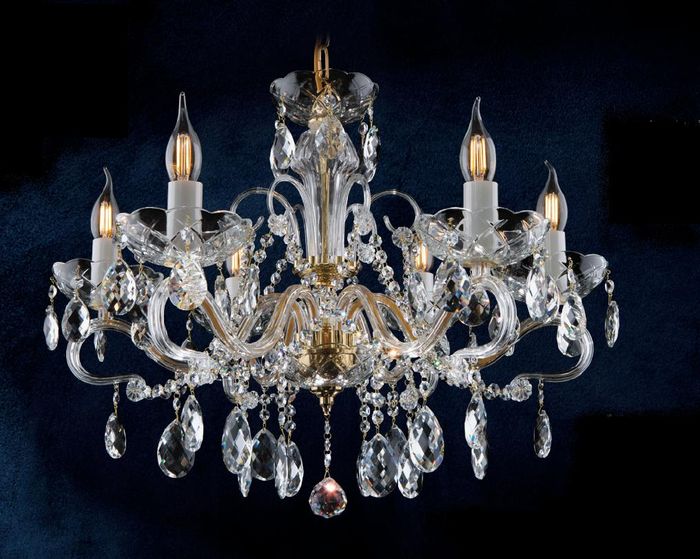 Luster Hänge Lampe Leuchten Decken Kronleuchter Leuchte Bohemia Lampen Kristall