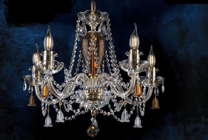 -Kristall Kronleuchter Luster Hängeleuchte Leuchte Deckenleuchte Bohemia Lampe