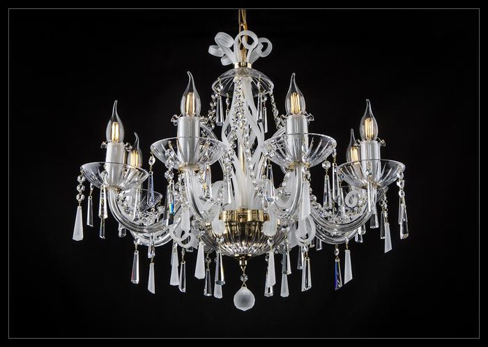 Decken Lampe Hänge Pendel Leuchte Strahler Luster Kronleuchter Bohemia