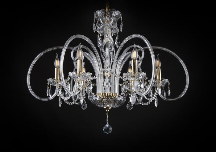 Kristall Kronleuchter Leuchte Deckenleuchte Bohemia Hängeleuchte Lampe Luster