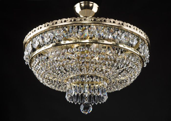 -Kronleuchter Leuchte Deckenleuchte Hängeleuchte Lampe Kristall Luster Bohemia