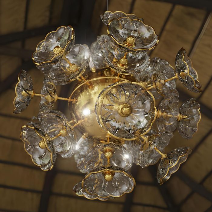 Bohemia Kristall Kronleuchter Luster Hängeleuchte Leuchte Lampe Deckenleuchte