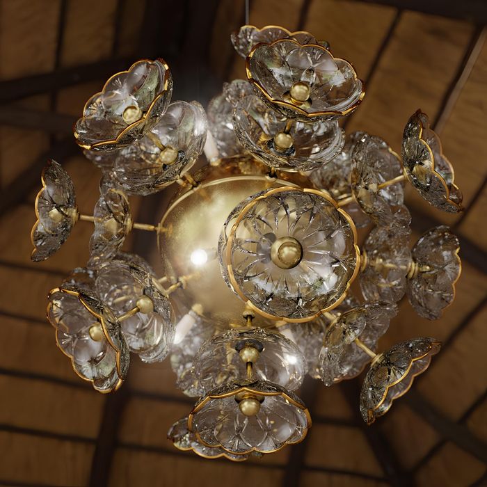 Kronleuchter Elite Bohemia Flower Deckenlampe Deckenleuchte Designer Lampe luxus