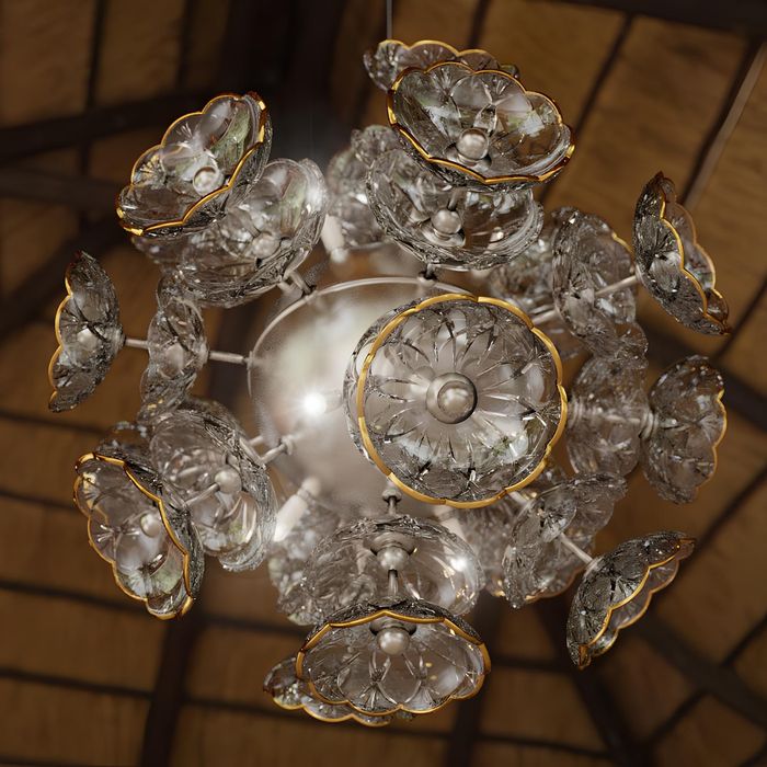 Kristall Kronleuchter Luster Hängeleuchte Leuchte Bohemia Lampe Deckenleuchte