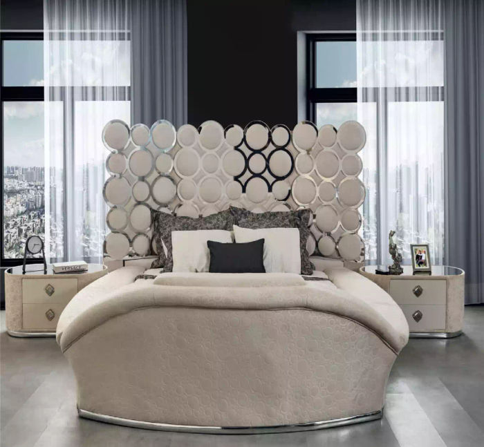 Schlafzimmer Bett 2x Nachttische Luxus Betten Set Komplett Design Möbel 3tlg.