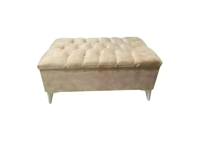 Design Hocker Design Polster Fußhocker Ottomane Sitz Textil Chaise Lounge Pufa