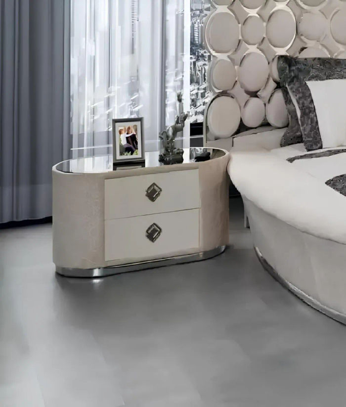 Modern Nachttisch Beistelltisch Weiß Design Nachtkommode Nachtkonsole Möbel Neu
