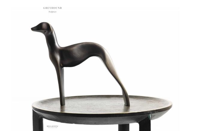 Skulptur Patuni in Quietschen gegossen Statue Geschenk Deko Unikat Schwemmholz