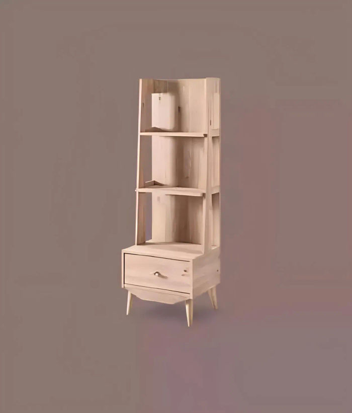 Regal Schrank Bücherregal Schränke Mehrzweck Möbel Braun 54x45x161