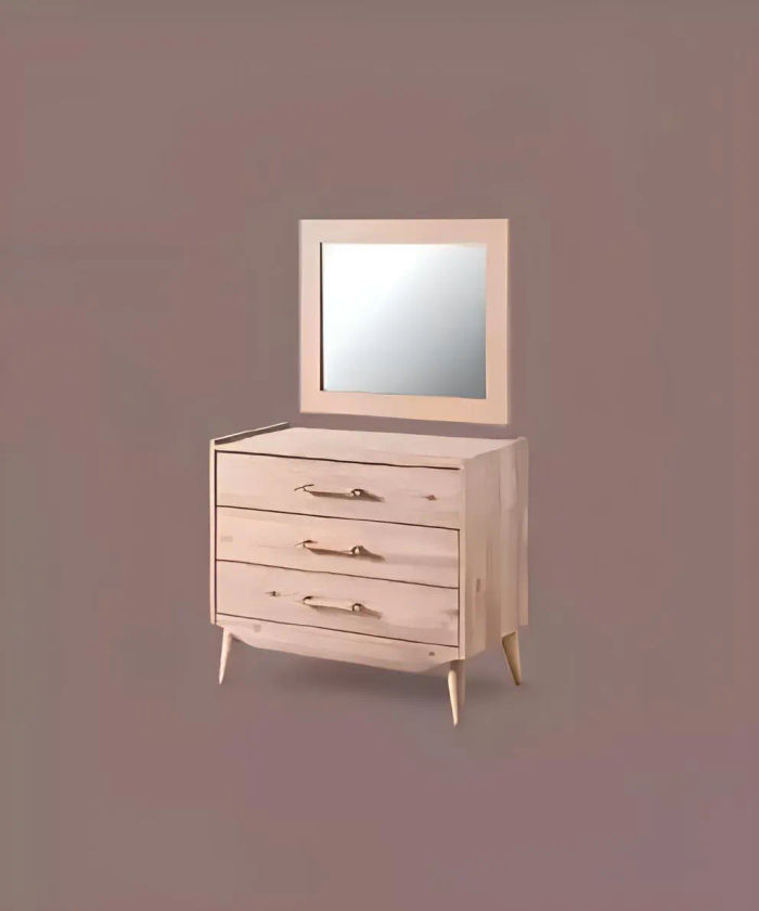 Braune Kommode im Schlafzimmer braun aus Holz mit Schubladen Möbel