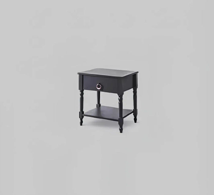 Moderner Nachttisch grau Holzmöbel im Schlafzimmer Design Nachtkonsolen