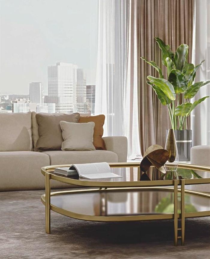 Couchtisch Möbel Design Tisch Wohnzimmer Tische Designer Bizzotto Sofa 135x135