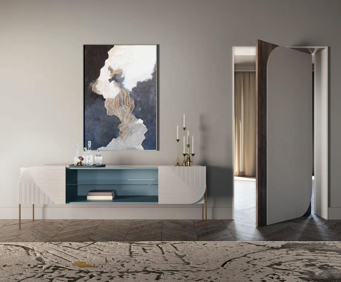 Sideboard Holz Möbel Wohnzimmer Sideboards Ablage Konsole Design Bizzotto Neu