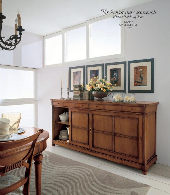 Kommode Klassischer Schrank Massivholz Möbel Sideboard Italienische Einrichtung