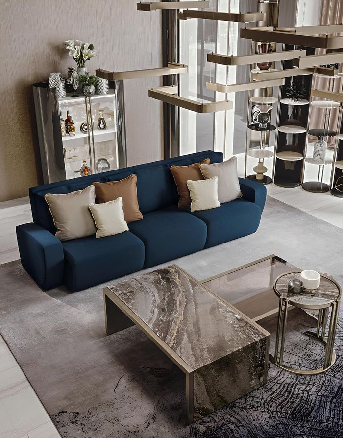 Sofa 3 Sitzer Wohnzimmer Dreisitzer Couch Möbel Gepolstertes Sofas Bizzotto Neu