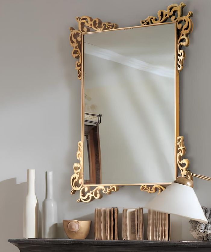 Wandspiegel gold barock spiegel antik spiegel italienische möbel wohnzimmer neu