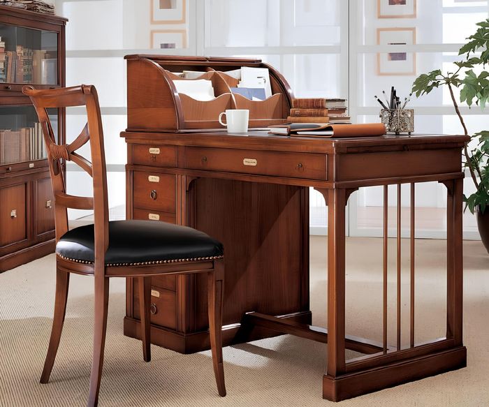 Stuhl Büro Luxus Sessel Esstisch Holz Lehnstuhl Möbel Design Bizzotto Italien
