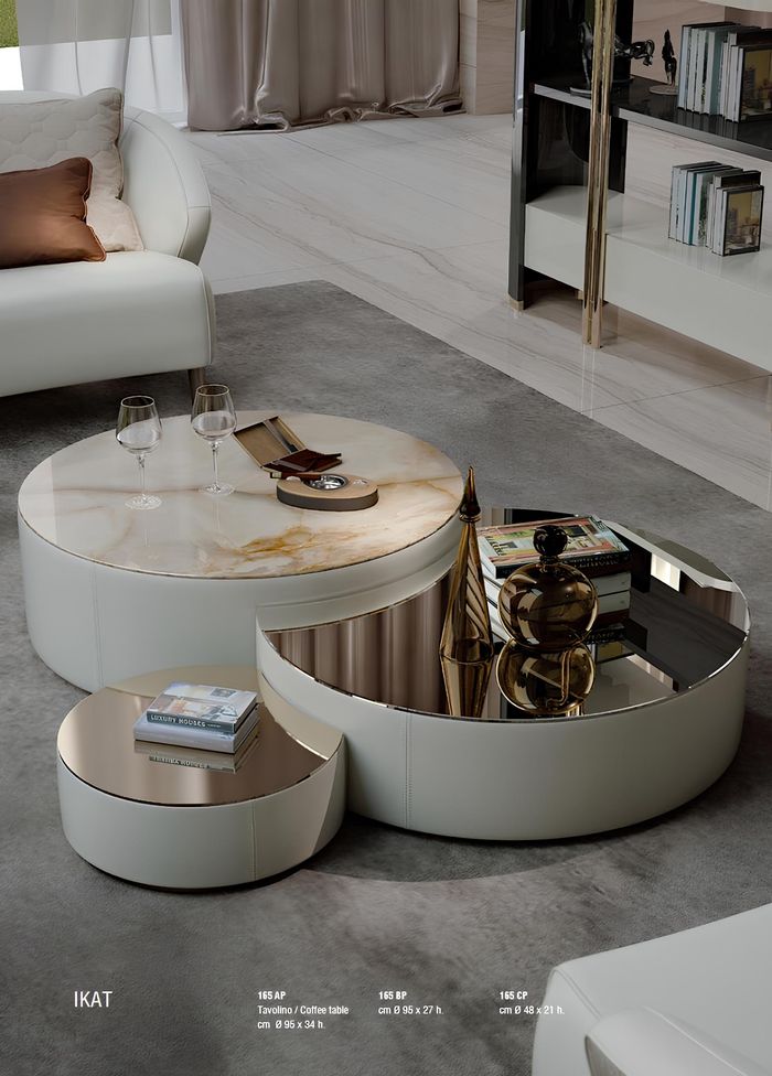 Couchtisch 3tlg. Set Couchtische Design Wohnzimmer Möbel Italien Bizzotto Tische