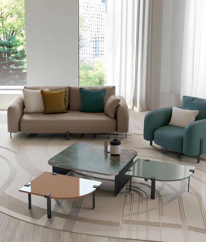 Couchtisch Wohnzimmer Designs Italienische Tisch Möbel Holz Glas Neu Set 3x