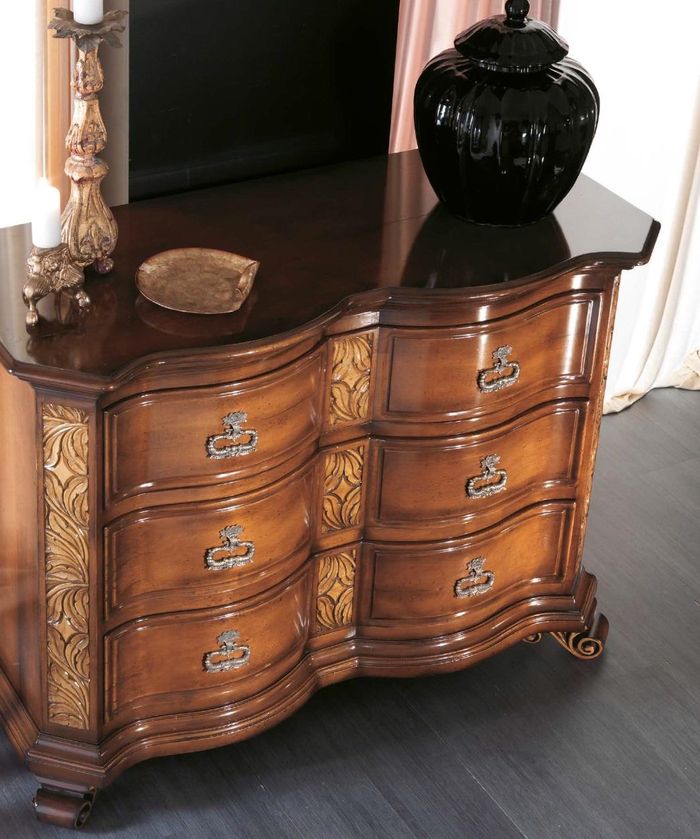 Schränke Massiv Kommoden Wohnzimmer Kommode Schubladen Holz Sideboard Schrank