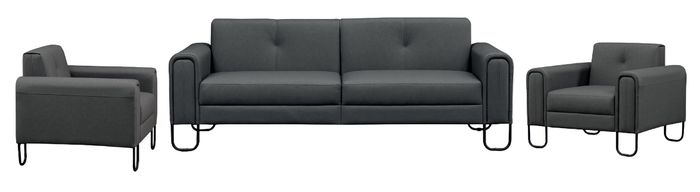 Wohnzimmer Sofagarnitur 3+1+1 Sitzer Set Sofa Polster Sessel Couch Luxus Modern