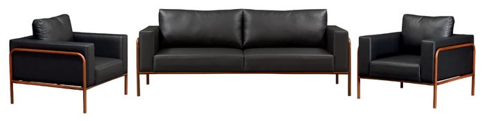 Set Luxus Möbel Sofagarnitur Couch Sofa Polster 3+1+1 Sitzer Sessel Wohnzimmer