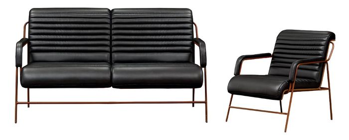 Sofa 3 Sitzer Sessel Polster Luxus Wohnzimmer Ästhetik Eleganz 2tlg Exzellenz
