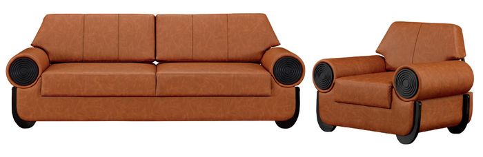 Set 2tlg Wohnzimmer Sofagarnitur 3+1 Sitzer Sofa Sessel Couchen Luxus Modern