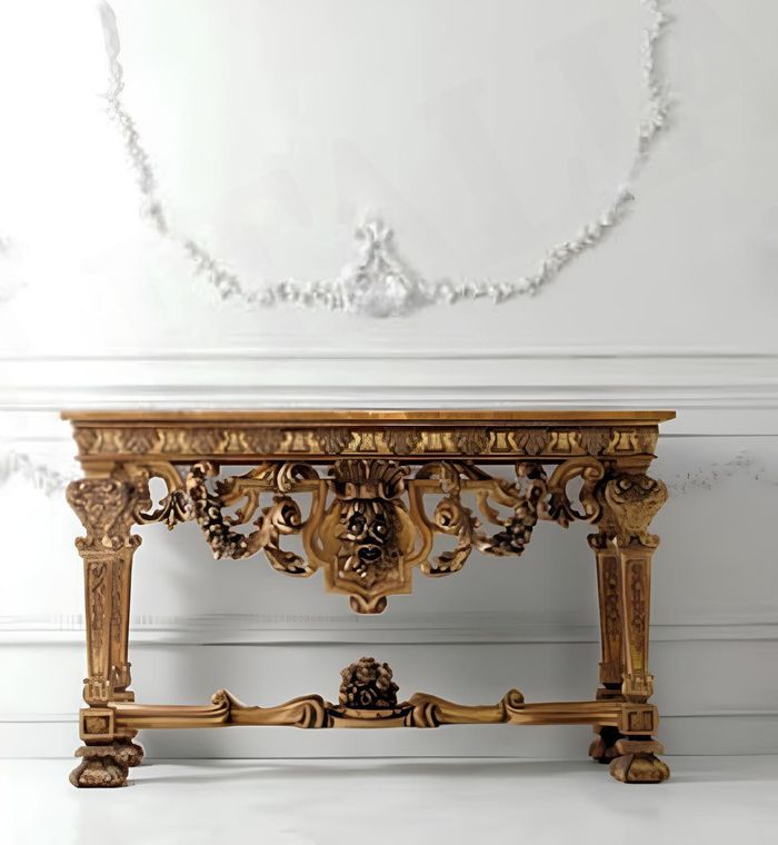Konsolentisch Möbel Holz Konsole Italienisches Sideboard Konsolen Echtholz Tisch