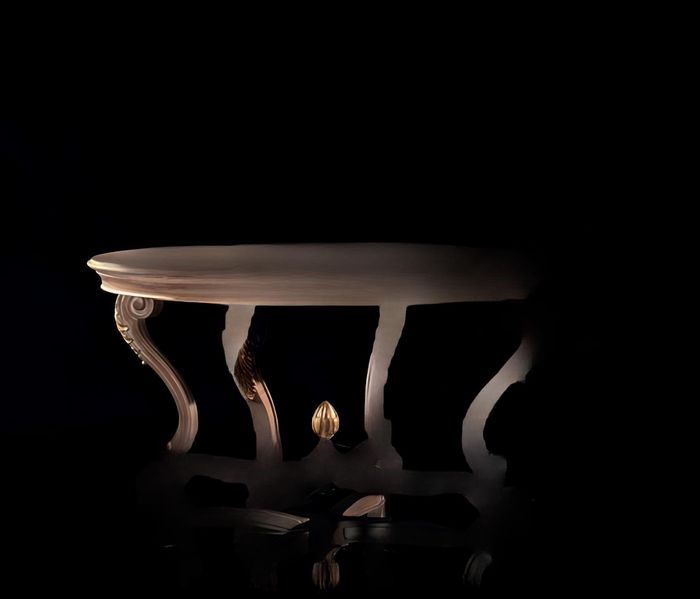 Esstisch Runder Wohnzimmer Tische Holz Royal Barock Italienische Möbel Barock