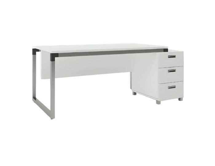 Schreibtisch Büro Möbel Einrichtung Tische Weiß 143x80 Büroeinrichtung