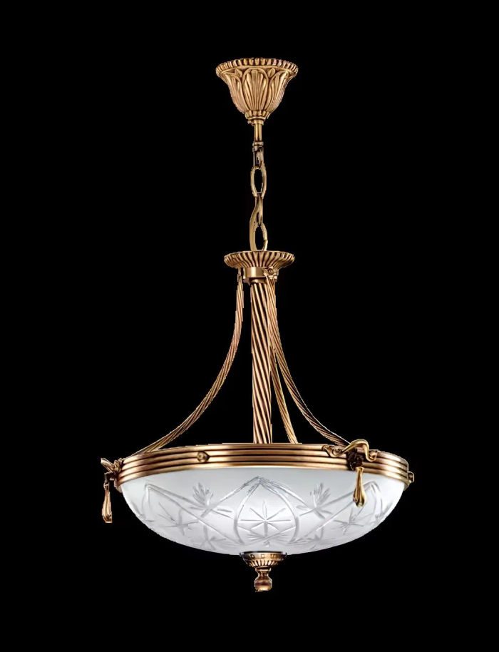 Lüster Deckenlampe Lampe Deckenleuchter Kronleuchter Glas Grau Gold