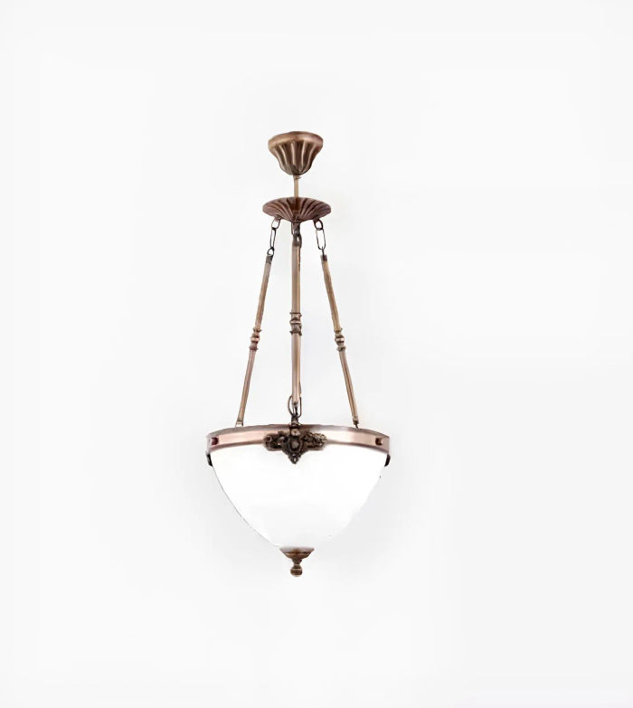 Lampe Deckenlampe Deckenleuchter Kronleuchter Lüster Glas Art Weiß