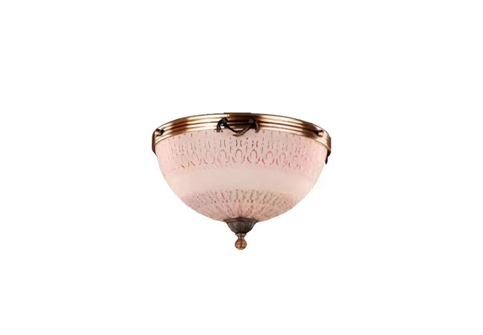 Deckenlampe Lüster Deckenleuchter Lampe Kronleuchter Glas Braun Art