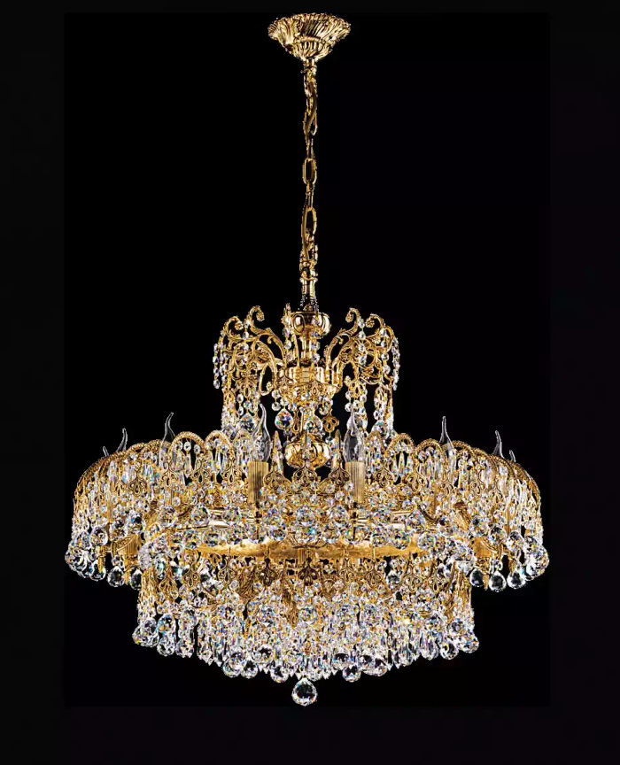 Luxus Deckenleuchte Hotel Lampe Große Deckenleuchte 75x120cm Kronleuchter
