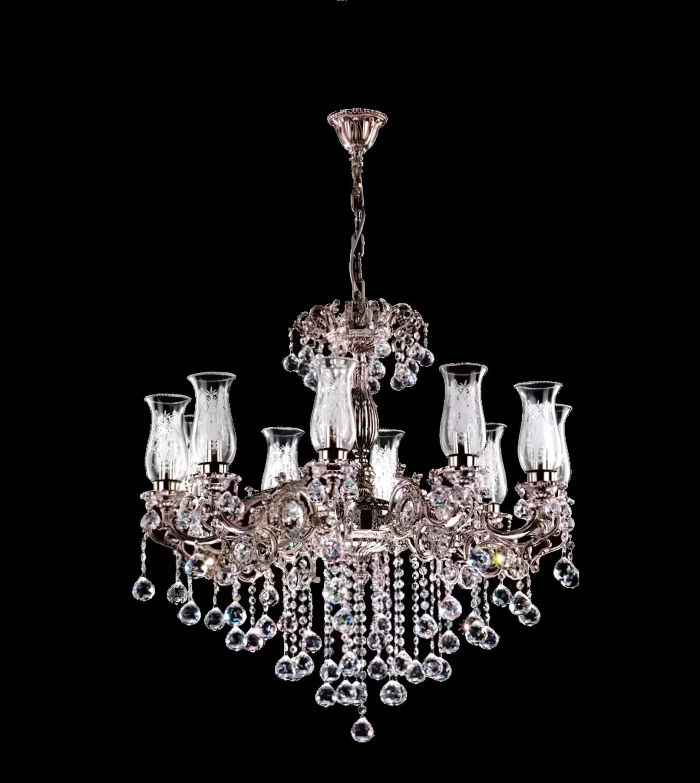 Kronleuchter klassisch Designer Deckenleuchte Wohnzimmer Kristall Lampe