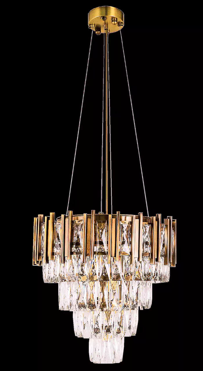 Kronleuchter Deckenleuchter Luxus Gold Deckenlampe Lüster Kristall