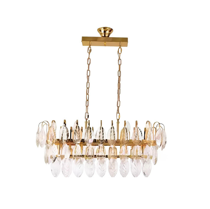 Luster Kronleuchter Deckenleuchter Luxus Gold Deckenlampe Kristall Leuchte