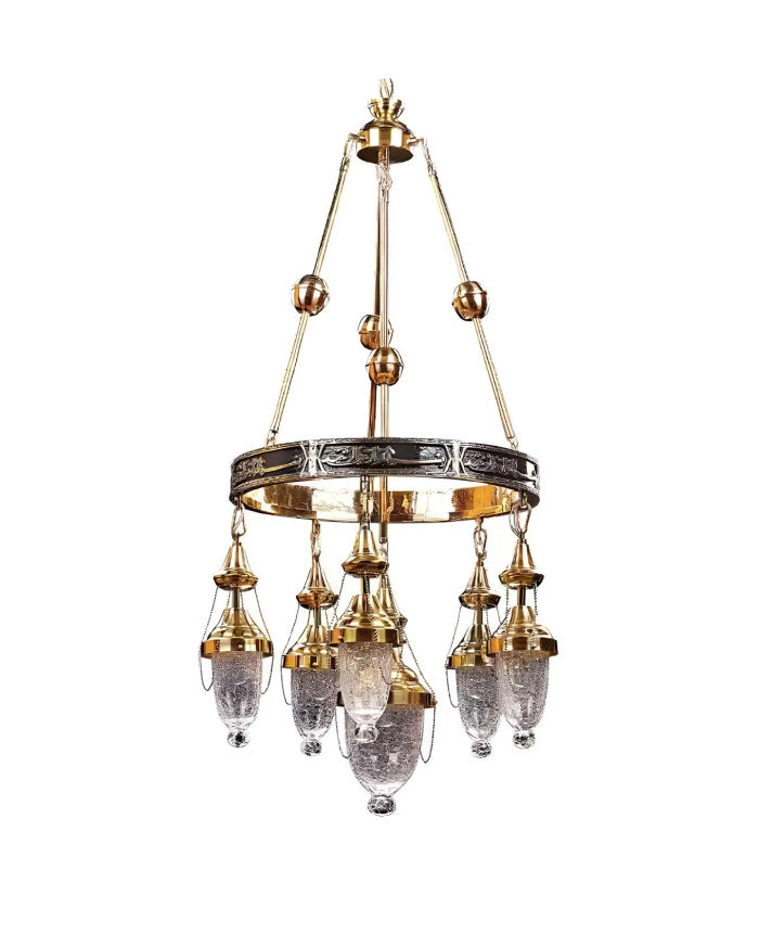 Deckenlampe Kronleuchter Pendelleuchte Wohnzimmer Luxus Glanz Leuchte