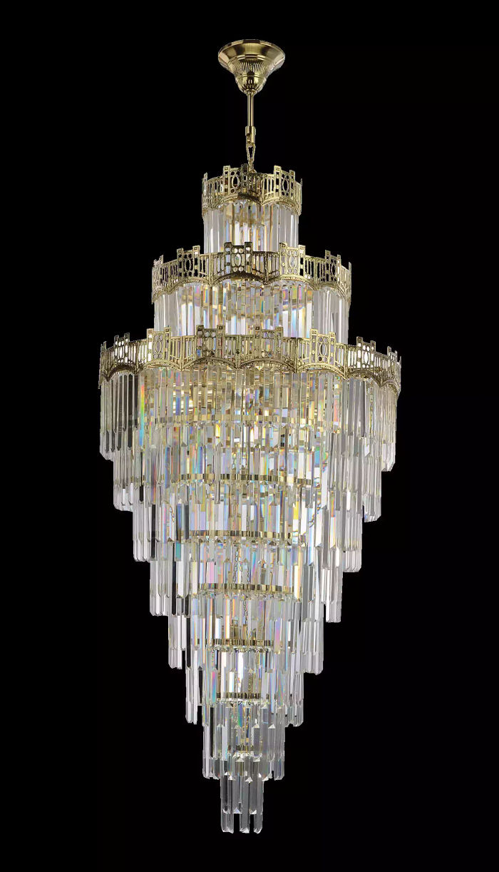 Kronleuchter Stil klassisch Luster Tropfen Wohnzimmer Lampe Luxus 80x230