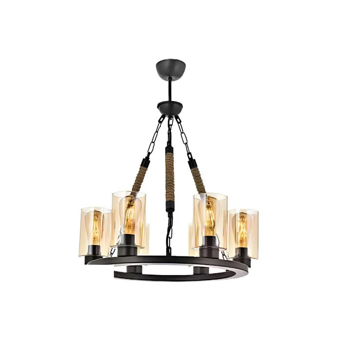 Lampen Deckenlampe Deckenleuchter Lüster Kronleuchter Glas Schwarz Neu