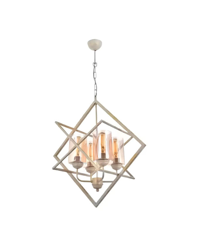 Deckenlampe Lampe Leuchte Wohnzimmer glänzendem Glas Stil Lampen Leuchten